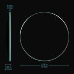 Stonylab 10-Pack 70mm Watch Glass Set