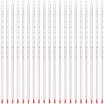 20 Pcs Immersion Glass Lab Thermometers 12 Inch
