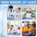 20 Pcs Immersion Glass Lab Thermometers 12 Inch