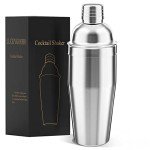 LUCKYGOO 24 oz Stainless Steel Cocktail Shaker
