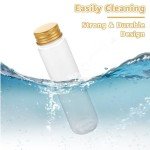 50 Pack Clear Plastic Test Tubes with Caps