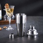 LUCKYGOO 24 oz Stainless Steel Cocktail Shaker