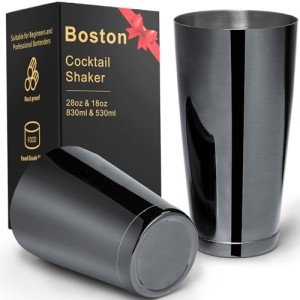Stainless Steel 2-Piece Boston Cocktail Shaker Set