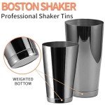 Stainless Steel 2-Piece Boston Cocktail Shaker Set