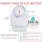 Adamson A24 High Precision Bathroom Scales - 350 LB
