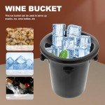 UPKOCH 2-Pack Round Wine Spittoon Ice Buckets