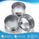 304 Stainless Steel Test Sieve Set - 3 Pcs