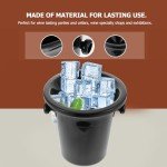 UPKOCH 2-Pack Round Wine Spittoon Ice Buckets