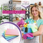 Pink Rhino Labs Swedish Dishcloths - Absorbent Reusable Set