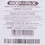 Paxanpax Universal 3-Sided Silicone Oven Gasket