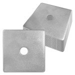 Square Plate Washers 3/8" ID, 10 Pack