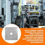 Square Plate Washers 3/8" ID, 10 Pack