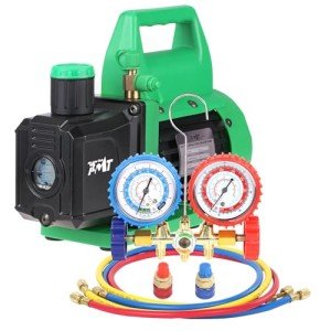 4.5 CFM Vacuum Pump with Brass Manifold Gauge Set