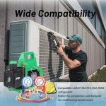 4.5 CFM Vacuum Pump with Brass Manifold Gauge Set