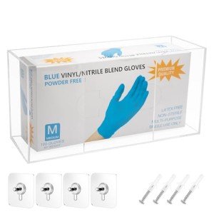Wall-Mount Acrylic Glove Dispenser and Organizer