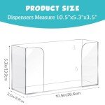 Wall-Mount Acrylic Glove Dispenser and Organizer