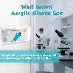 Wall-Mount Acrylic Glove Dispenser and Organizer