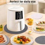 Heat Resistant Pot Mats and Woven Trivets Set