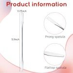 10-Piece Stainless Steel Spatula Set for Labs & Cosmetics