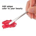 10-Piece Stainless Steel Spatula Set for Labs & Cosmetics