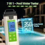 7-in-1 Digital Pool Salt and pH Tester