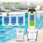7-in-1 Digital Pool Salt and pH Tester