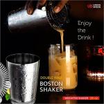 Urban Spoon Double Wall Stainless Steel Boston Shaker Set