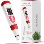 4-in-1 Digital pH and TDS Meter for Hydroponics