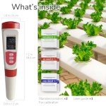 4-in-1 Digital pH and TDS Meter for Hydroponics
