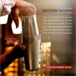 Urban Spoon Double Wall Stainless Steel Boston Shaker Set