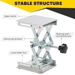 4" x 4" Stainless Steel Lab Scissor Lift Stand