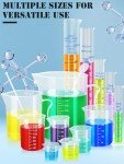 Plastic Graduated Cylinders and Beakers Set with Pipettes