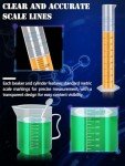 Plastic Graduated Cylinders and Beakers Set with Pipettes