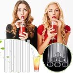 Borosilicate Glass Blowing Tubes with Brush - 6 Pack