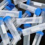 50ml Plastic Centrifuge Tubes with Screw Caps - 100 Pack