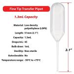 Globe Scientific LDPE Fine Tip Transfer Pipettes - 500 Pack