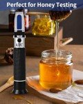Honey Refractometer for Brix, Moisture, and Baume