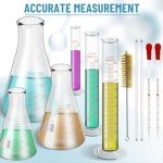 eLabPal 3-Piece Lab Glassware Set with Droppers