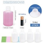 UMETASS 3.4oz Leak-proof Lab Reagent Bottles (4 Pack)