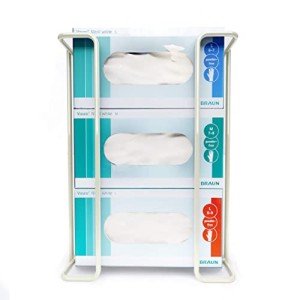 Large Wall-Mount Glove and Tissue Rack