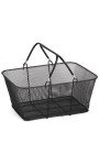 12 Black Wire Mesh Shopping Basket Carts