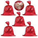 Heavy-Duty Red Biohazard Bags - 5 Pack