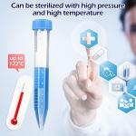 Sterile Centrifuge Tubes with Screw Caps - 200 Pack