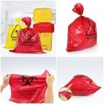 Heavy-Duty Red Biohazard Bags - 5 Pack