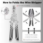 18-in-1 Foldable Wire Stripper & Crimper Tool