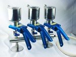 Azzota 3-Branch Stainless Steel Vacuum Filtration Manifold