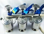Azzota 3-Branch Stainless Steel Vacuum Filtration Manifold