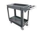 HIGOOD 2-Shelf Heavy Duty Rolling Utility Cart