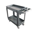 HIGOOD 2-Shelf Heavy Duty Rolling Utility Cart