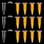 500 Pcs 1.5ml Microcentrifuge Tubes with Snap Cap
